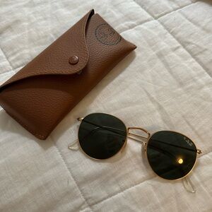 Ray-Ban Gold Green Classic Sunglasses
